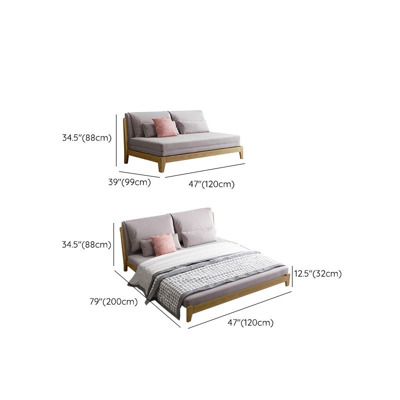 Scandinavian Armless Futon Sleeper Sofa Foldable Futon and Mattress Clearhalo 'furn' 'furn_futons' 'Furniture' 'Futons & Daybeds' 'Futons' 'Living Room Furniture' 1200x1200_82436075-b874-4564-9df7-2b975f05baa7