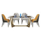 Metal Traditional Luxury Rectangle Table Marble Top Table with Trestle Base Clearhalo ' dining_table' 'Dining Tables & Seating' 'Dining Tables' 'furn' 'furn_dining_table' 'Furniture' 'furniture_dining_table' 'Kitchen & Dining Furniture' 'kitchen&dining_furn' 'kitchen' 'kitchen_dining_table' 1200x1200_8243aaea-9ad9-4109-bd76-83ad57dc11c9