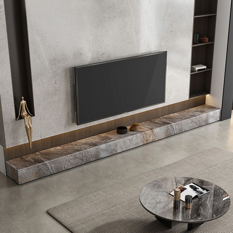 Brown Stone TV Stand Console Contemporary Media Console with Drawers Clearhalo 'furn' 'furn_tv_stands_entertainment_centers' 'Furniture' 'Living Room Furniture' 'TV Stands & Entertainment Centers' 'TV Stands & Media Storage Furniture' 'tv_stands_entertainment_centers' 1200x1200_824607dd-e608-4b96-92d4-d02414ace1f3
