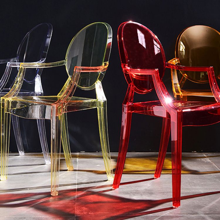 Scandinavian Plastic Dining Arm Chair Open Back Side Chair for Home Use Clearhalo ' kitchen&dining_furn' 'Dining Chairs' 'Dining Tables & Seating' 'dining_chair' 'furn' 'furn_dining_chair' 'Furniture' 'furniture_dining_chair' 'Kitchen & Dining Furniture' 'kitchen' 1200x1200_82481f76-6f58-4e29-9bfc-f3b563ac9582