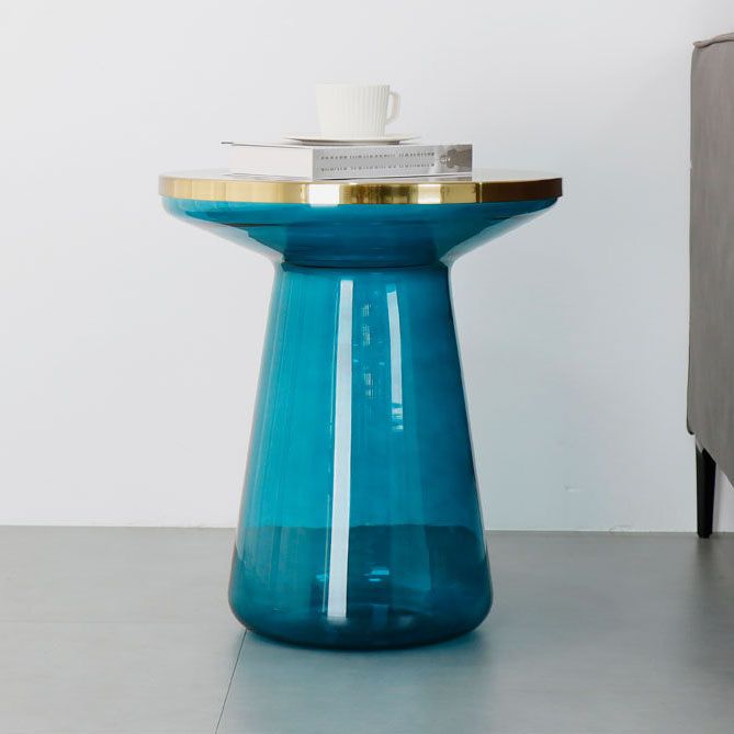 20.47" Tall Mid-century Style Side End Table Glass Pedestal Round Sofa Side Accent Table Clearhalo 'Coffee & Accent Tables' 'End & Side Tables' 'end_side_tables' 'furn' 'furn_end_side_tables' 'Furniture' 'Living Room Furniture' 1200x1200_82484b1b-21ea-4643-9cbd-f970136775cf