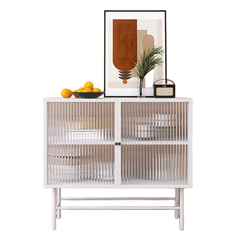 Modern Metal China Cabinet Glass Doors Storage Cabinet for Dining Room Clearhalo 'Display & China Cabinets' 'display_china_cabinets' 'furn' 'furn_display_china_cabinets' 'Furniture' 'Kitchen & Dining Furniture' 1200x1200_8249cba3-6418-4a86-857b-d9eca5e6c4b7