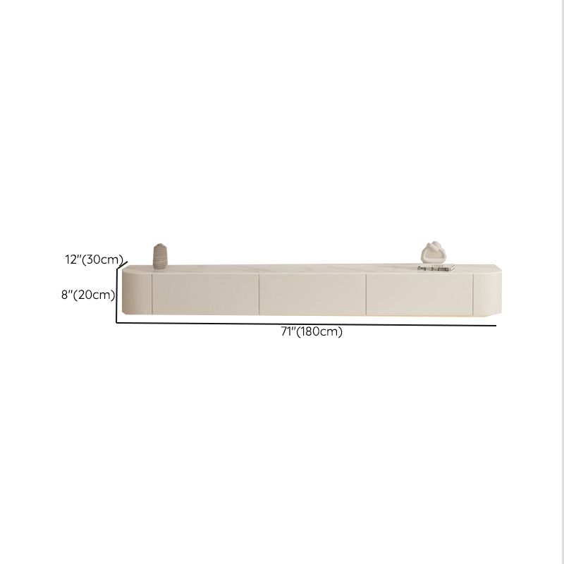 Consola multimedia contemporánea Soporte para TV Consola para TV de madera con cajones