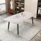 Rectangle Stone Dining Table Traditional Luxury Wood Tripod Base Dining Table Clearhalo 'Dining Tables & Seating' 'Dining Tables' 'dining_table' 'furn' 'furn_dining_table' 'Furniture' 'furniture_dining_table' 'Kitchen & Dining Furniture' 'kitchen' 'kitchen_dining_table' 1200x1200_824bab47-9f89-45a6-83cd-94d427a4847e