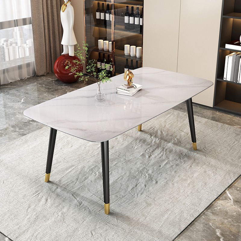 Rectangle Stone Dining Table Traditional Luxury Wood Tripod Base Dining Table Clearhalo 'Dining Tables & Seating' 'Dining Tables' 'dining_table' 'furn' 'furn_dining_table' 'Furniture' 'furniture_dining_table' 'Kitchen & Dining Furniture' 'kitchen' 'kitchen_dining_table' 1200x1200_824bab47-9f89-45a6-83cd-94d427a4847e