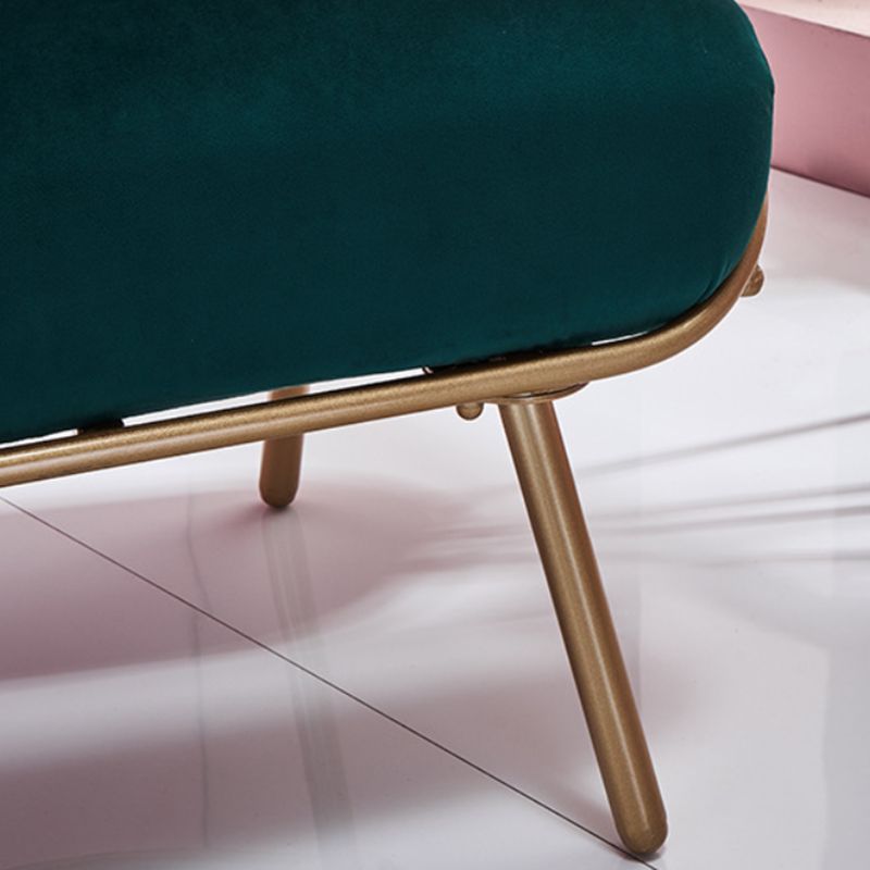 Glam Style Metal Chair Fixed Back Solid Color 4 Legs Armless Chair Clearhalo 'Accent Chairs' 'accent_chairs' 'Chairs & Seating' 'furn' 'furn_accent_chairs' 'Furniture' 'Living Room Furniture' 1200x1200_824c8050-a294-44c1-8a86-c536504e517f