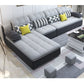 Scandinavian Light Gray Pillow Top Arm Sofa Slipcovered Sectional with Pocket Storage Clearhalo 'furn' 'furn_sectionals' 'Furniture' 'furniture_sectionals' 'Living Room Furniture' 'Sectionals' 1200x1200_824cc17d-1cc3-4620-8a8c-913552f8daef