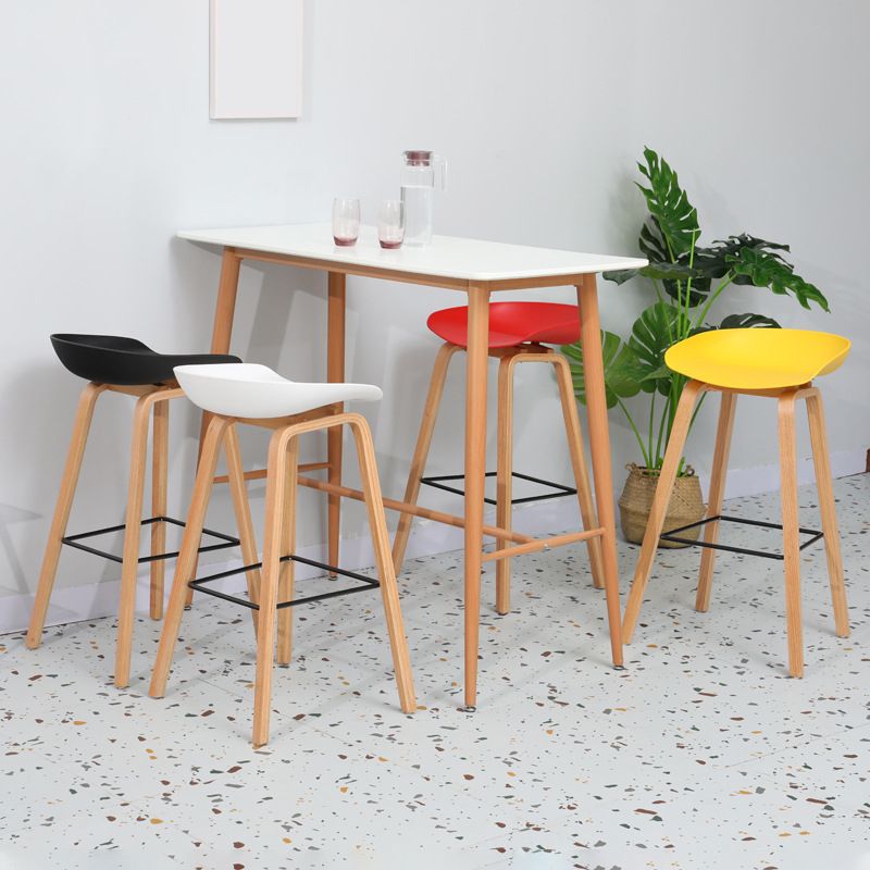 Contemporary Style Stool 4 Legs Wood Counter Stool for Home Use Clearhalo 'Bar Furniture' 'Bar Stools' 'bar_stools' 'furn' 'furn_bar_stools' 'Furniture' 'Kitchen & Dining Furniture' 1200x1200_824d1393-f7ef-4f2e-a6ca-39743d822b1f