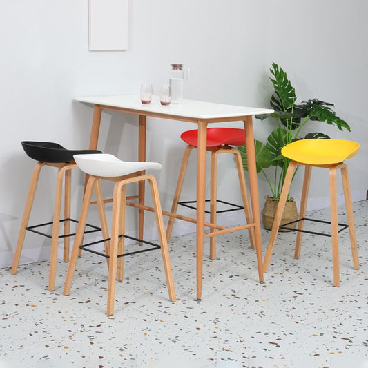 Tabouret de style contemporain à 4 jambes tabouret de comptoir en bois pour usage domestique