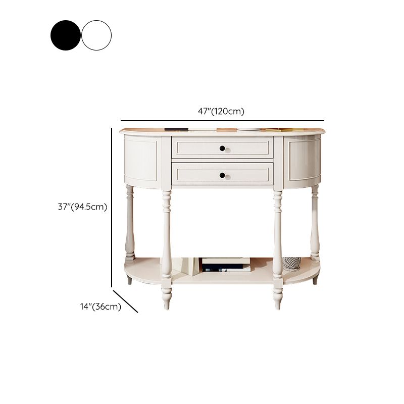 Mid Century Modern Wood Console Table Half Moon End Table for Hall Clearhalo 'Console Tables' 'console_tables' 'Entry & Mudroom Furniture' 'furn' 'furn_console_tables' 'Furniture' 1200x1200_824d31a3-fc86-4265-8aa3-6778db198c3a