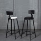 Industrial Armless Backrest Counter Stool Steel Cafe Bar Stool with Velvet Cushion Clearhalo 'Bar Furniture' 'Bar Stools' 'bar_stools' 'furn' 'furn_bar_stools' 'Furniture' 'furniture_bar_stools' 'Kitchen & Dining Furniture' 1200x1200_824d32c0-389d-43dd-a94a-9d80433bd4f5