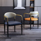 Metallic Finish Side Chair with Arms Metal Industrial Dining Chair Clearhalo 'Dining Chairs' 'Dining Tables & Seating' 'dining_chair' 'furn' 'furn_dining_chair' 'Furniture' 'Kitchen & Dining Furniture' 1200x1200_825095ba-309d-4177-93f6-b8fee3ad0119