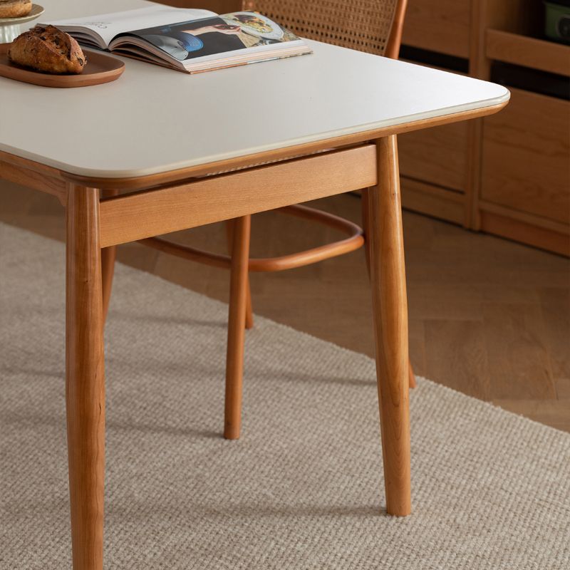 Simplicity Style Rectangle Stone Fixed Dinner Table with 4-foot Clearhalo 'Dining Tables & Seating' 'Dining Tables' 'dining_table' 'furn' 'furn_dining_table' 'Furniture' 'Kitchen & Dining Furniture' 1200x1200_82511495-b0e0-44c2-970f-9fa7ab26bbd4
