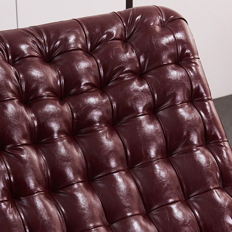 Living Room Rocker Chair Solid Tufted Cushions Leather Rocker Chair with Ottoman Clearhalo 'Chairs & Seating' 'furn' 'furn_rocking_chairs' 'Furniture' 'Living Room Furniture' 'Rocking Chairs' 'rocking_chairs' 1200x1200_82514c04-7232-4530-8191-ba46f5dd6801