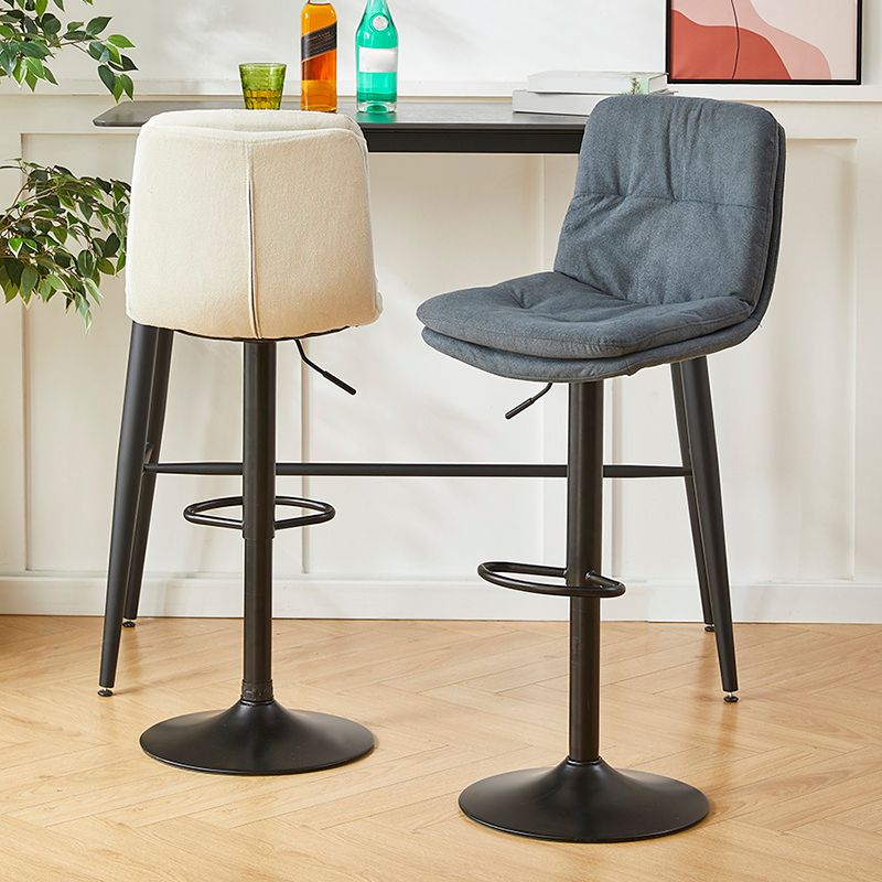 Bucket Adjustable Height Dining Stool Industrial Indoor Counter-height Stool with Swivel Clearhalo 'Bar Furniture' 'Bar Stools' 'bar_stools' 'furn' 'furn_bar_stools' 'Furniture' 'Kitchen & Dining Furniture' 1200x1200_8251c7da-439c-4f58-8441-ac16c88c66a9