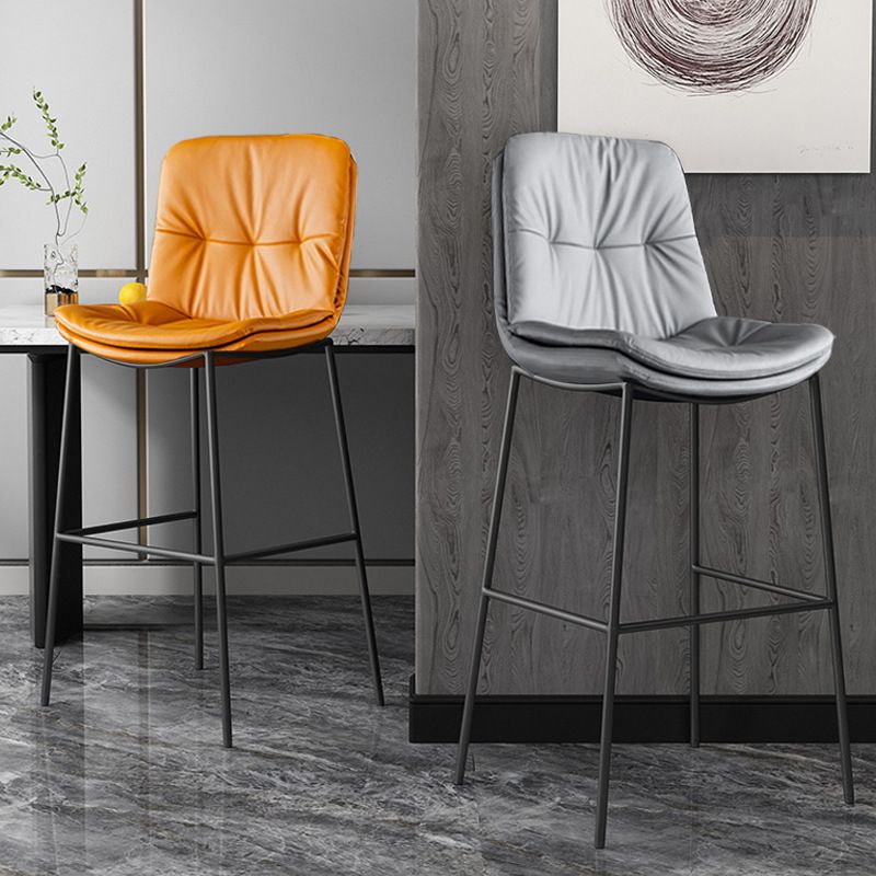 Contemporary Leather Bar Stools Indoor Antique Finish Bar Stool Clearhalo 'Bar Furniture' 'Bar Stools' 'bar_stools' 'furn' 'furn_bar_stools' 'furniture_bar_stools' 'Kitchen & Dining Furniture' 'kitchen&dining_furn' 'kitchen' 'kitchen_furn' Furniture' 1200x1200_825257ee-bc3a-47a7-9829-e606f19fde29
