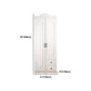 Franse landkledingkast Wood Soft Close Door Garderobe Closet met 2 la