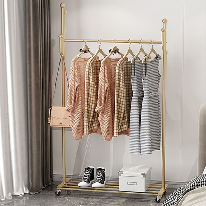 Castori di piantature in metallo classico gancio di rivestimento design con scaffale inferiore