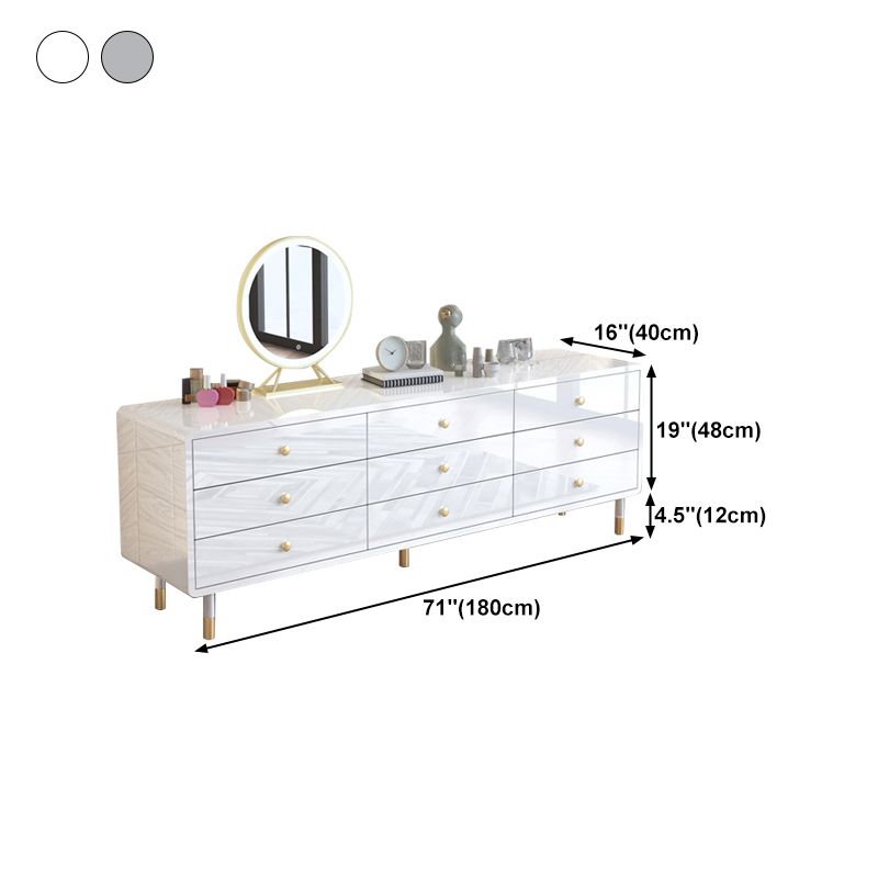 Moderno cuffia da pranzo in legno semplice credenza con cassetto per soggiorno senza specchio
