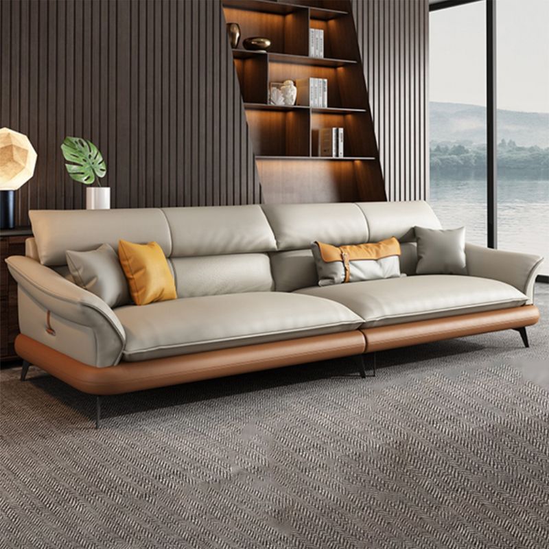 Coussins modernes Évasé ARM Salon en cuir authentique