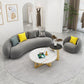 Scandinavian 24.8" H Solid Color Velvet Slope Arm Sofa For Living Room Clearhalo 'furn' 'furn_sofas' 'Furniture' 'Living Room Furniture' 'Sofa' 'sofas' 1200x1200_825986a8-00d5-441b-9575-a2a042698b12