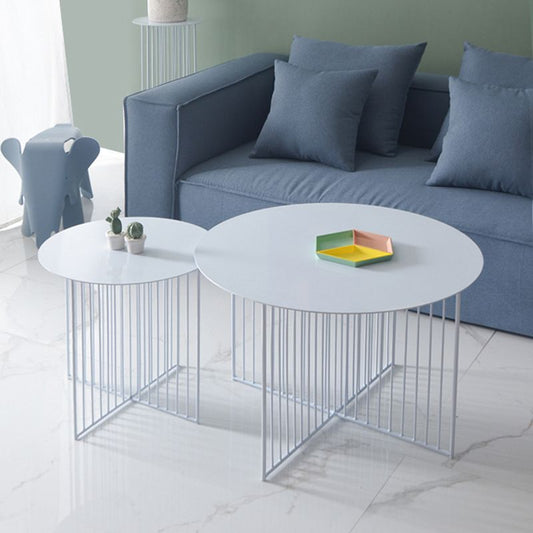 Tavolino di ferro moderno di metà secolo in metallo tavolino da cocktail