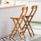 Contemporary Solid Wood Folding Bar Stool Indoor Barstools With Wood Seat and Low Back Clearhalo 'Bar Furniture' 'Bar Stools' 'bar_stools' 'furn' 'furn_bar_stools' 'furniture_bar_stools' 'Kitchen & Dining Furniture' 'kitchen&dining_furn' 'kitchen' 'kitchen_furn' Furniture' 1200x1200_825cf91e-50b9-4c53-a0ae-de75a9dcb21f
