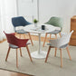 Modern Wood Chair Open Back Indoor Dining Arm Chair for Dinning Room