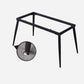 Ensemble de salle à manger moderne en métal avec chaises à dossier solide, ensemble de dinette 1/2/4/5/7 pièces