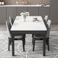 Medieval Modern Sintered Stone Dining Table Rectangle Indoor Table with 4 Legs Clearhalo 'Dining Tables & Seating' 'Dining Tables' 'dining_table' 'furn' 'furn_dining_table' 'Furniture' 'furniture_dining_table' 'Kitchen & Dining Furniture' 1200x1200_82628189-5f94-4277-9199-795d5aac463b