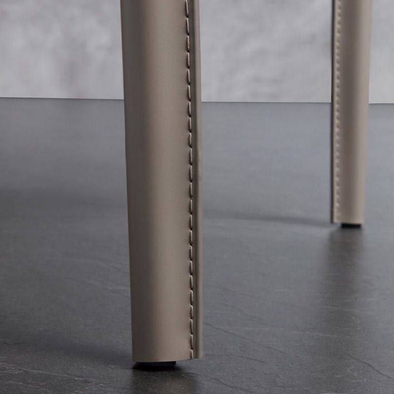 Contemporary Kitchen Leather Dining Chair Wingback Parsons Chair Clearhalo 'Dining Chairs' 'Dining Tables & Seating' 'dining_chair' 'furn' 'furn_dining_chair' 'Furniture' 'furniture_dining_chair' 'Kitchen & Dining Furniture' 1200x1200_8263a7c1-5ef4-4ac9-92f3-b80c9bbf2b34