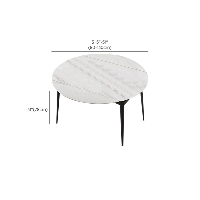 Contemporary Rectangular and Round Easy Folding Stone Dining Table