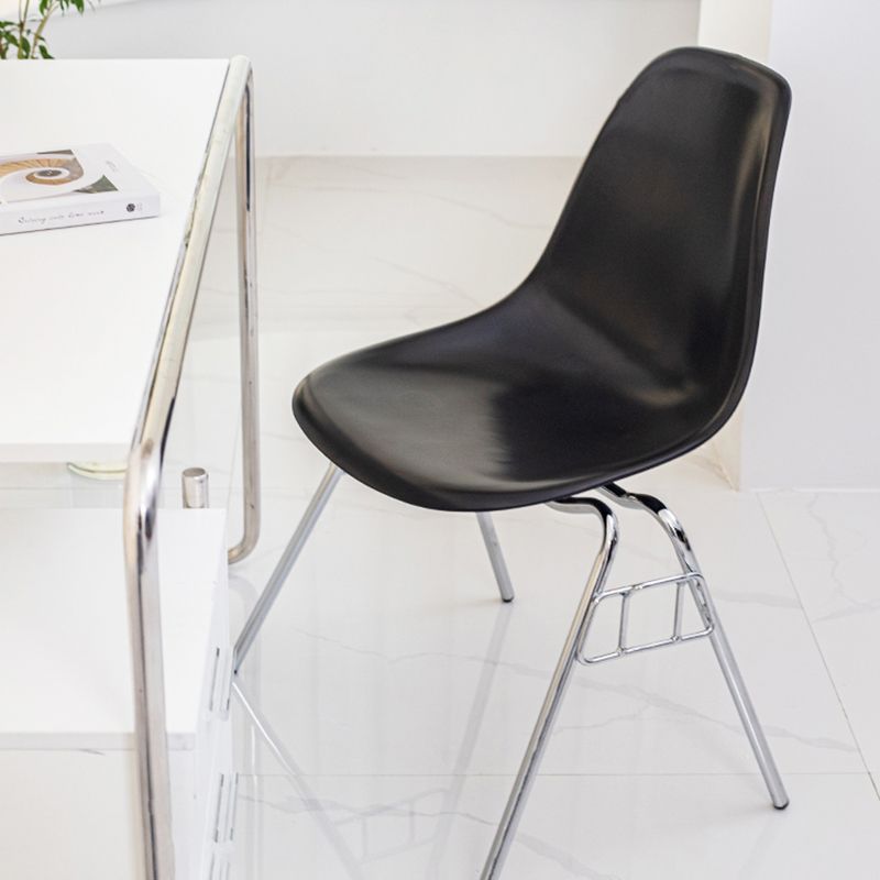 Modern Metal Dining Armless Chair Plastic Dining Side Chair for Restaurant Use Clearhalo ' kitchen&dining_furn' 'Dining Chairs' 'Dining Tables & Seating' 'dining_chair' 'Furniture' 'furniture_dining_chair' 'Kitchen & Dining Furniture' 'kitchen' 1200x1200_82670897-8b42-4b03-8488-c7ec363086a5