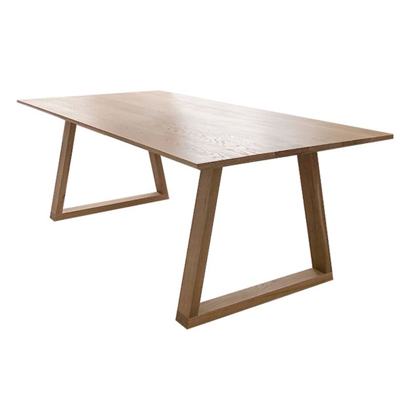 Solid Wood Top Table Traditional Luxury Table with Sled Base Clearhalo 'Dining Tables & Seating' 'Dining Tables' 'dining_table' 'furn' 'furn_dining_table' 'Furniture' 'furniture_dining_table' 'Kitchen & Dining Furniture' 1200x1200_826733ae-8460-4a61-bc4e-b691d9810381