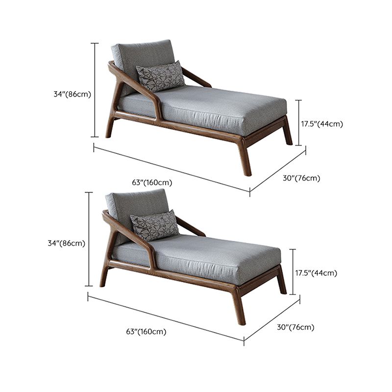 Scandinavian Upholstered Chaise Lounge Couch Wood Chaise Lounge Chair Clearhalo 'Chairs & Seating' 'Chaise Lounge' 'chaise_lounge' 'furn' 'furn_chaise_lounge' 'Furniture' 'Living Room Furniture' 1200x1200_82690b73-844f-4920-bd7d-becde243c1c6