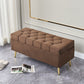 17.7" H Glam Upholstered Bench Tufted Seating Bench with Storage Clearhalo 'Benches' 'Chairs & Seating' 'furn' 'furn_benches' 'Furniture' 'Living Room Furniture' 1200x1200_82690c57-7775-4450-bad7-62db02b24c73