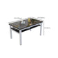 Modern Tempered Glass Desktop Rectangle Dining Table for Dining Room Clearhalo 'Dining Tables & Seating' 'Dining Tables' 'dining_table' 'furn' 'furn_dining_table' 'Furniture' 'Kitchen & Dining Furniture' 1200x1200_82691c3a-a1ce-49a7-bebd-4414f6434fa9