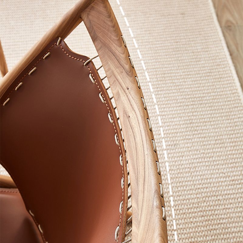 Solid Wood Armless Chair Fixed Back Lounge Chair for Living Room Clearhalo 'Accent Chairs' 'accent_chairs' 'Chairs & Seating' 'furn' 'furn_accent_chairs' 'Furniture' 'Living Room Furniture' 1200x1200_826b4c33-e748-4b9b-8dce-28f191bb9ad7