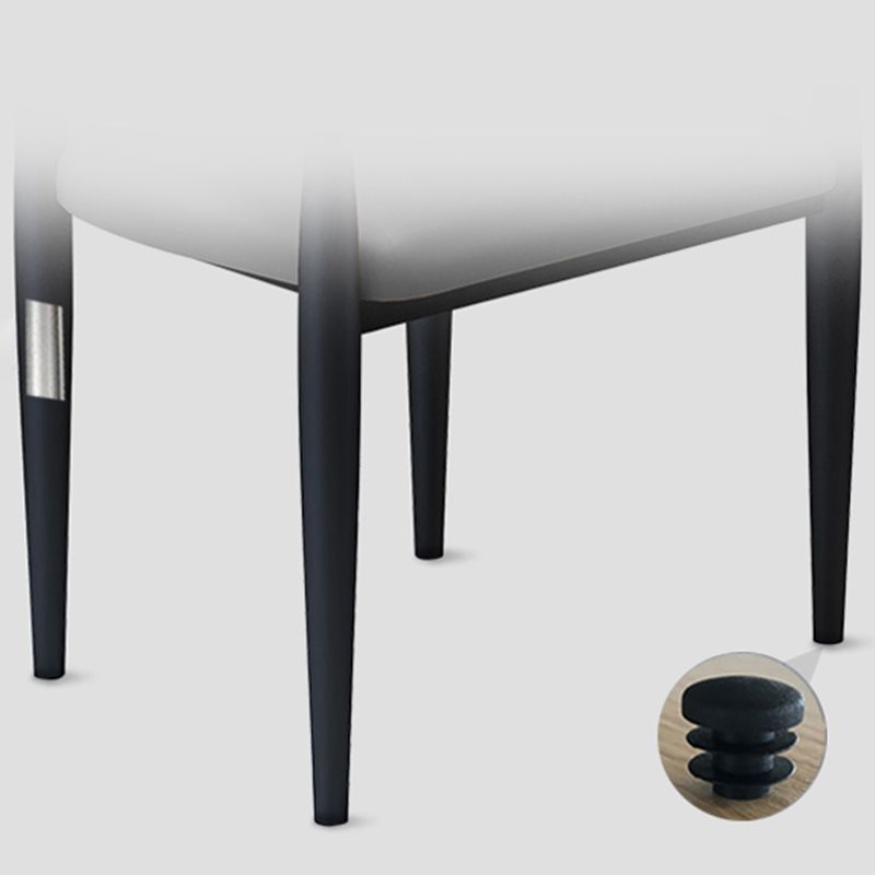 Zeitgenössischer gepolsterter Armstuhl Haus Metallbeine Essstuhl