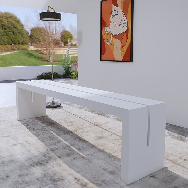 Banc de couleur de couleur unie moderne banc de pin avec des jambes pour la cuisine