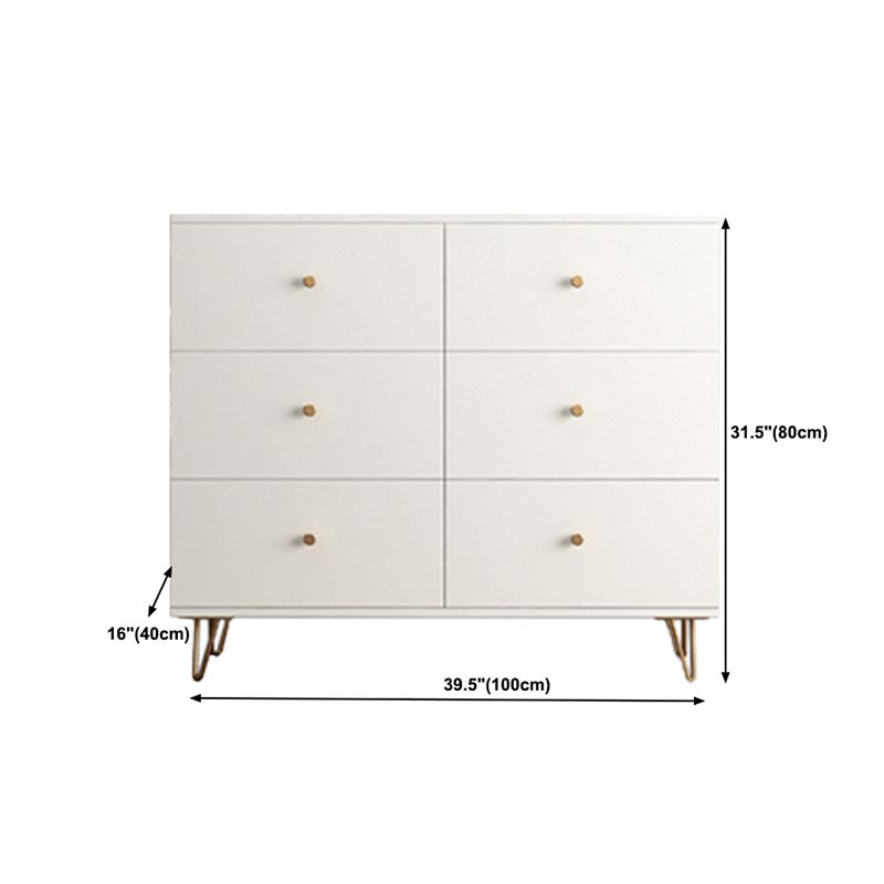 Modern Accent Chest Rectangle Accent Cabinet with Drawers in White Clearhalo 'Cabinets & Chests' 'cabinets_chests' 'furn' 'furn_cabinets_chests' 'Furniture' 'Living Room Furniture' 1200x1200_82736d40-4c00-4f40-ba96-b2f571259e3c