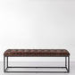 Industrial Solid Color Bench Faux Leather Foam Bench for Livingroom Clearhalo 'Benches' 'Chairs & Seating' 'furn' 'furn_benches' 'Furniture' 'Living Room Furniture' 1200x1200_82743279-0b8b-4255-a257-16823e3d98ec