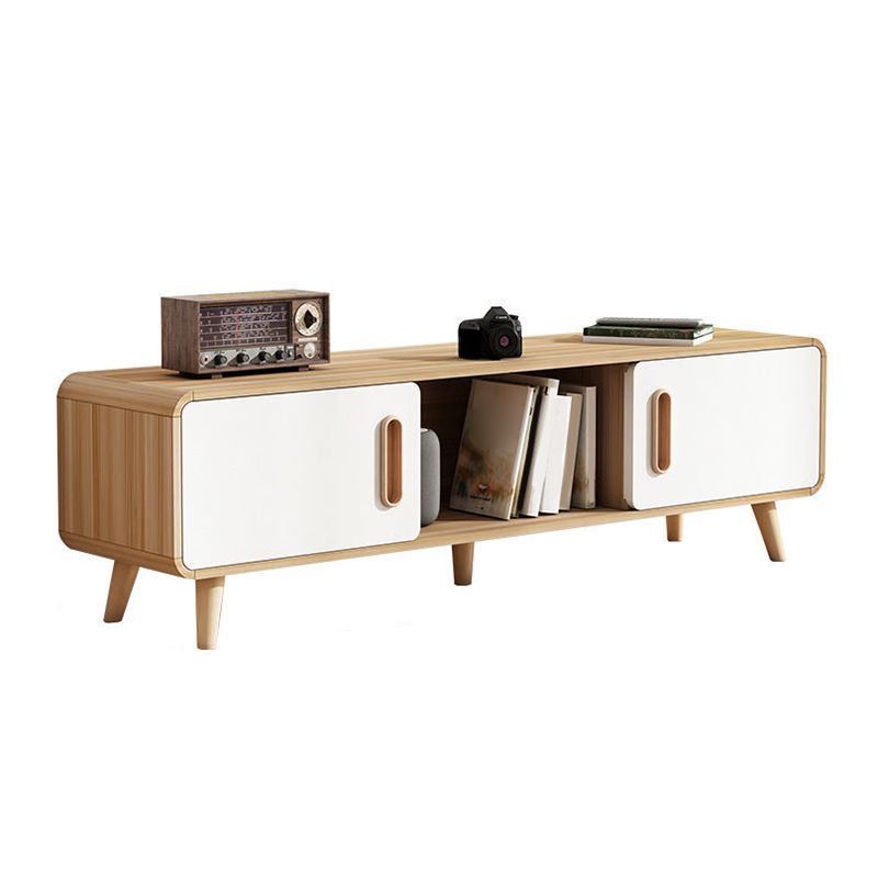 WoodenTV Media Console Moderm TV Stand Console for Living Room Clearhalo 'furn' 'furn_tv_stands_entertainment_centers' 'Furniture' 'Living Room Furniture' 'TV Stands & Entertainment Centers' 'TV Stands & Media Storage Furniture' 'tv_stands_entertainment_centers' 1200x1200_8274e8c8-2624-44ea-813d-98e92318166e