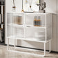 36 '' Höhe Sideboard Tischglas Zwei Türen Buffet -Server für Wohnzimmer