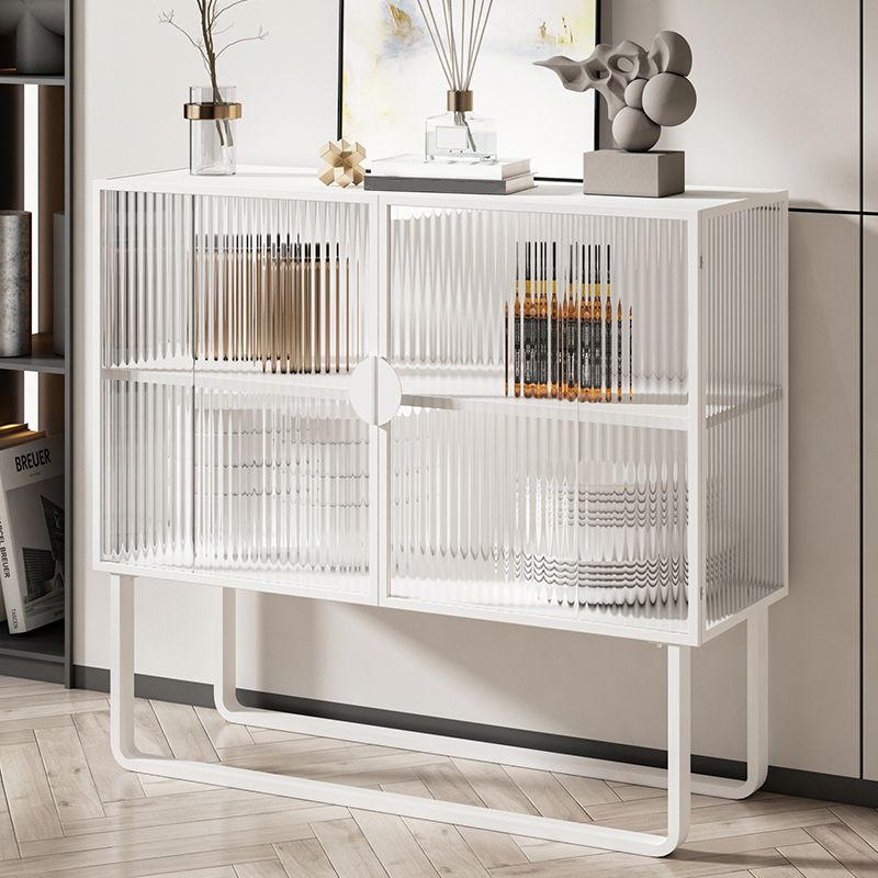 36 '' Höhe Sideboard Tischglas Zwei Türen Buffet -Server für Wohnzimmer