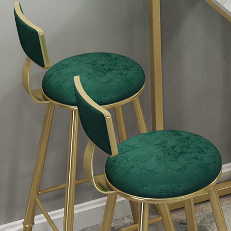 Tabourets contemporains de comptoir en fer à la hauteur des tabourets sans bras avec noir