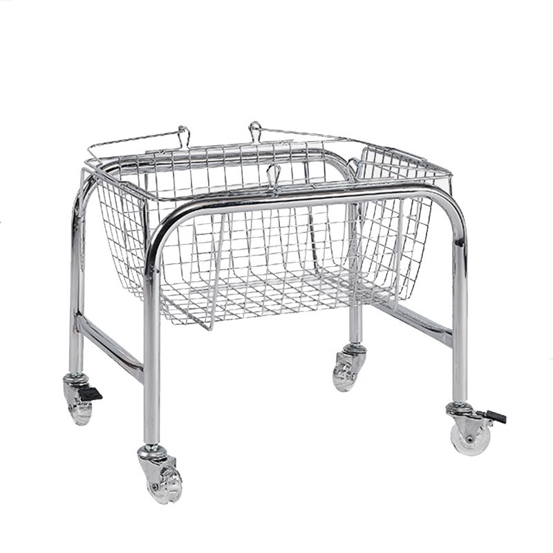 Mesa de extremo lateral móvil en metal con ruedas 4 patas mesa de base base