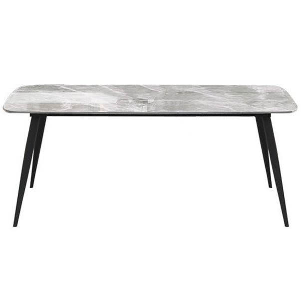 Rectangle Grey Tone Dining Table Sintered Stone Table Simplicity with 4 Legs Clearhalo 'Dining Tables & Seating' 'Dining Tables' 'dining_table' 'furn' 'furn_dining_table' 'Furniture' 'furniture_dining_table' 'Kitchen & Dining Furniture' 1200x1200_8282025c-f71f-41d7-89eb-fe5e091644b8