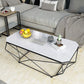 フレームベース長方形のモダンスタイルのロックプレートテーブルプレートメタルボトムフレームコーヒーテーブル