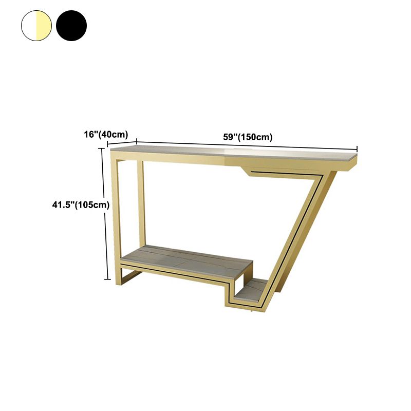 Tavolo da bistrot top in pietra lucidata tavolo da pub glam con base metallica